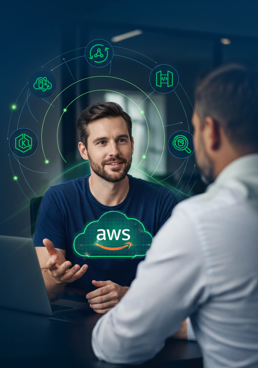 Experto acompañando la optimización de un entorno AWS con criterio técnico